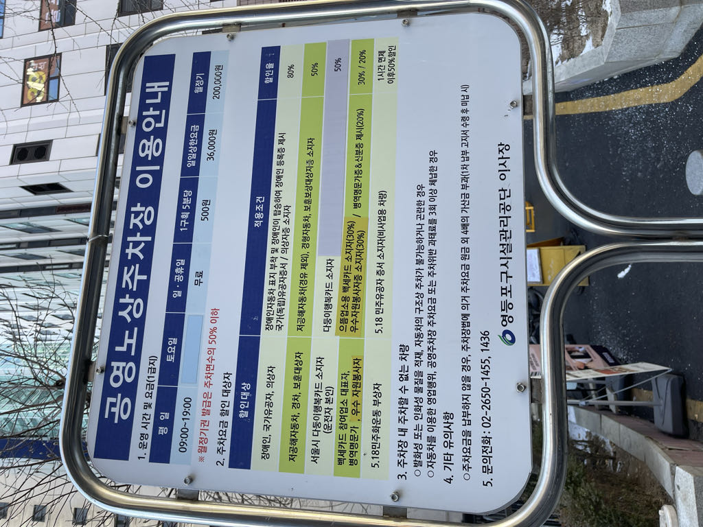 여의도백화점 앞 노상 공영 주차장 이미지 2