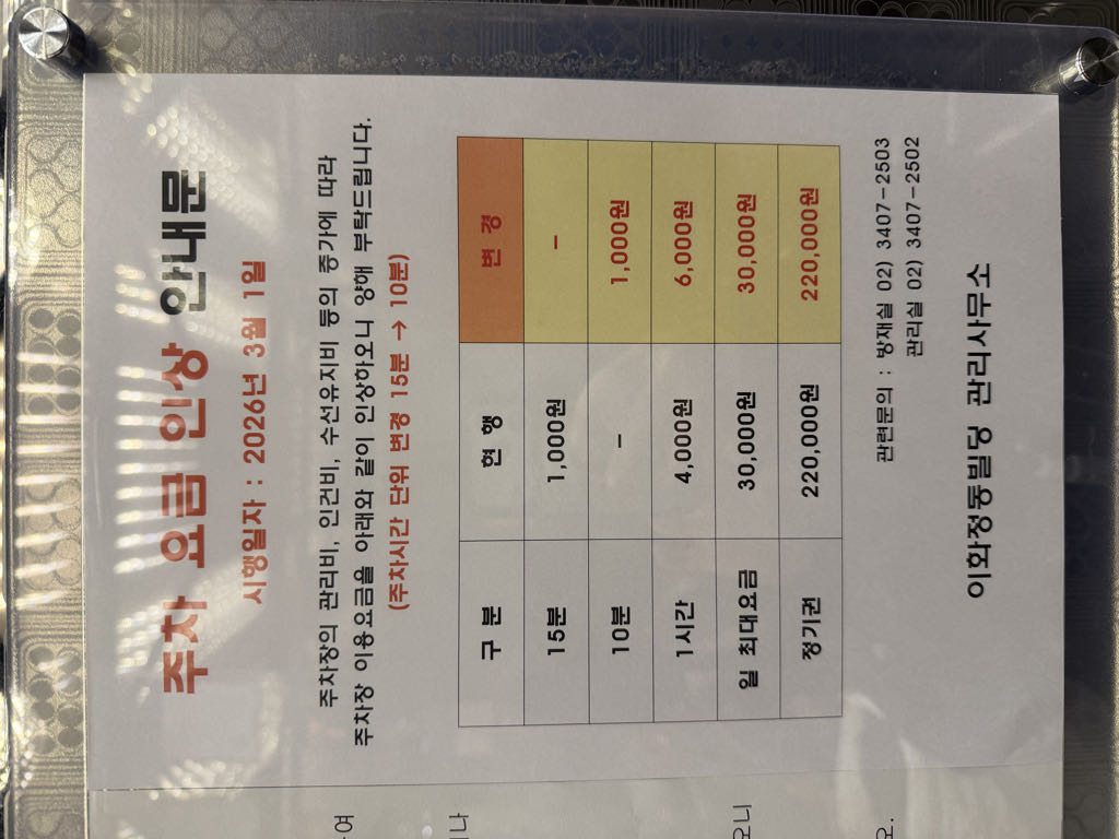 이화정동빌딩 민영 주차장 이미지 1