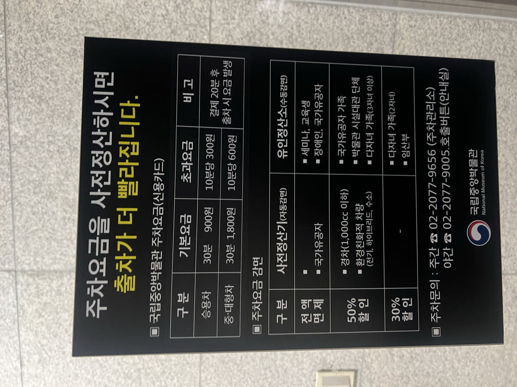 국립중앙박물관 민영 주차장 이미지 2