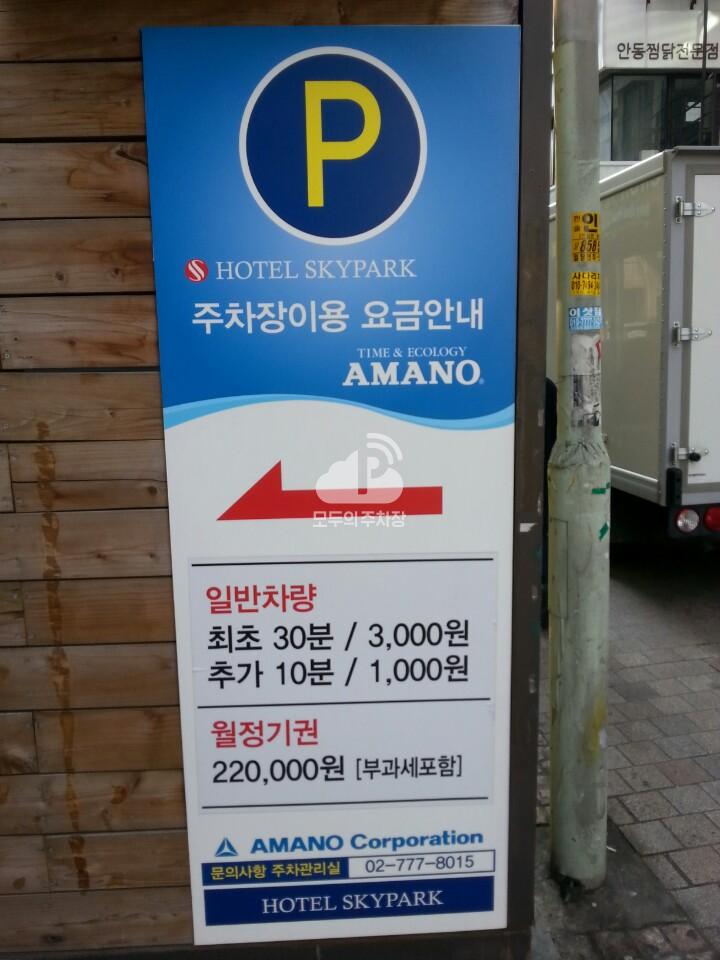 스카이파크호텔 센트럴점 주차장 이미지 1