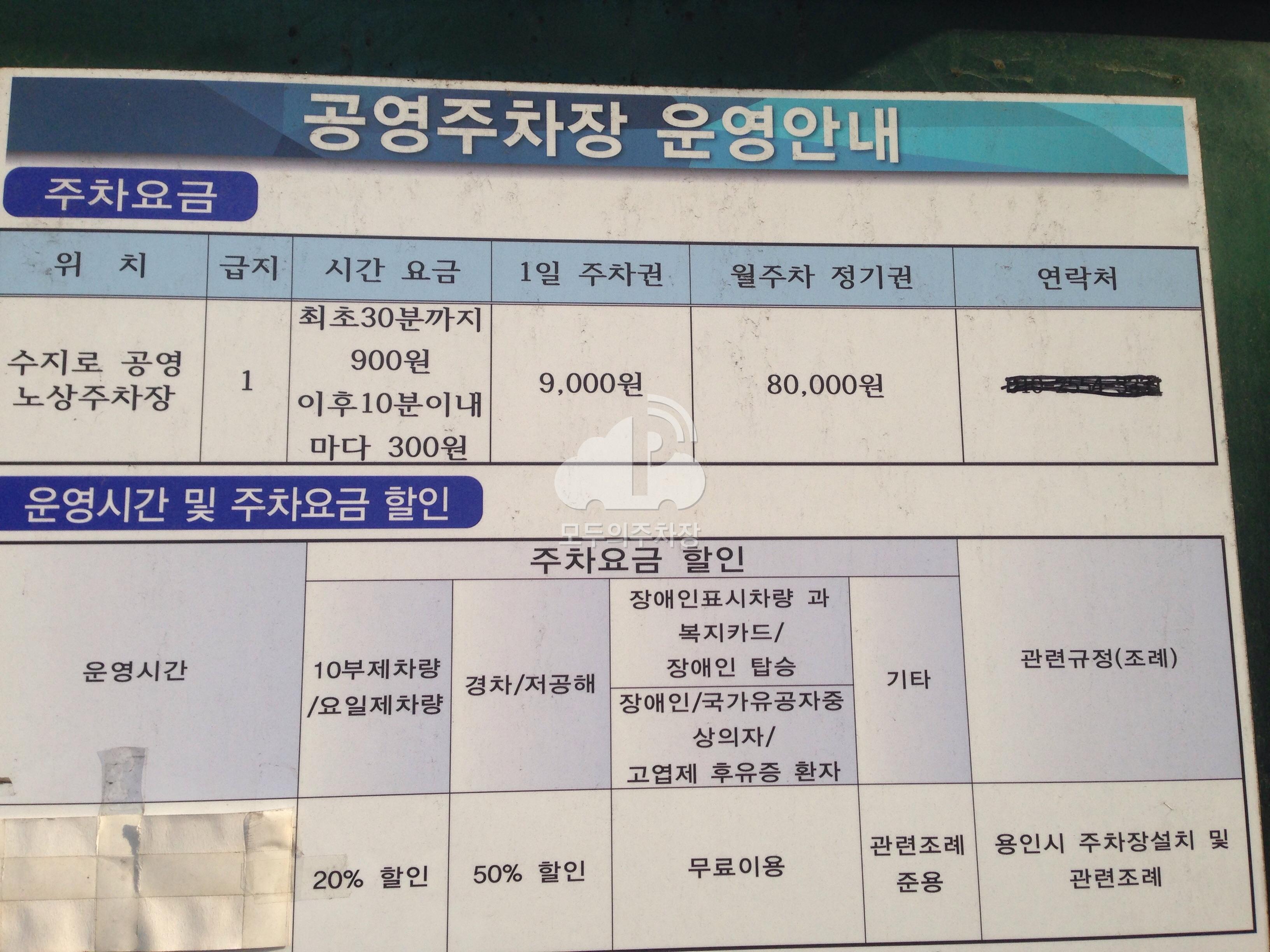 수지로 노상 공영 주차장 이미지 1