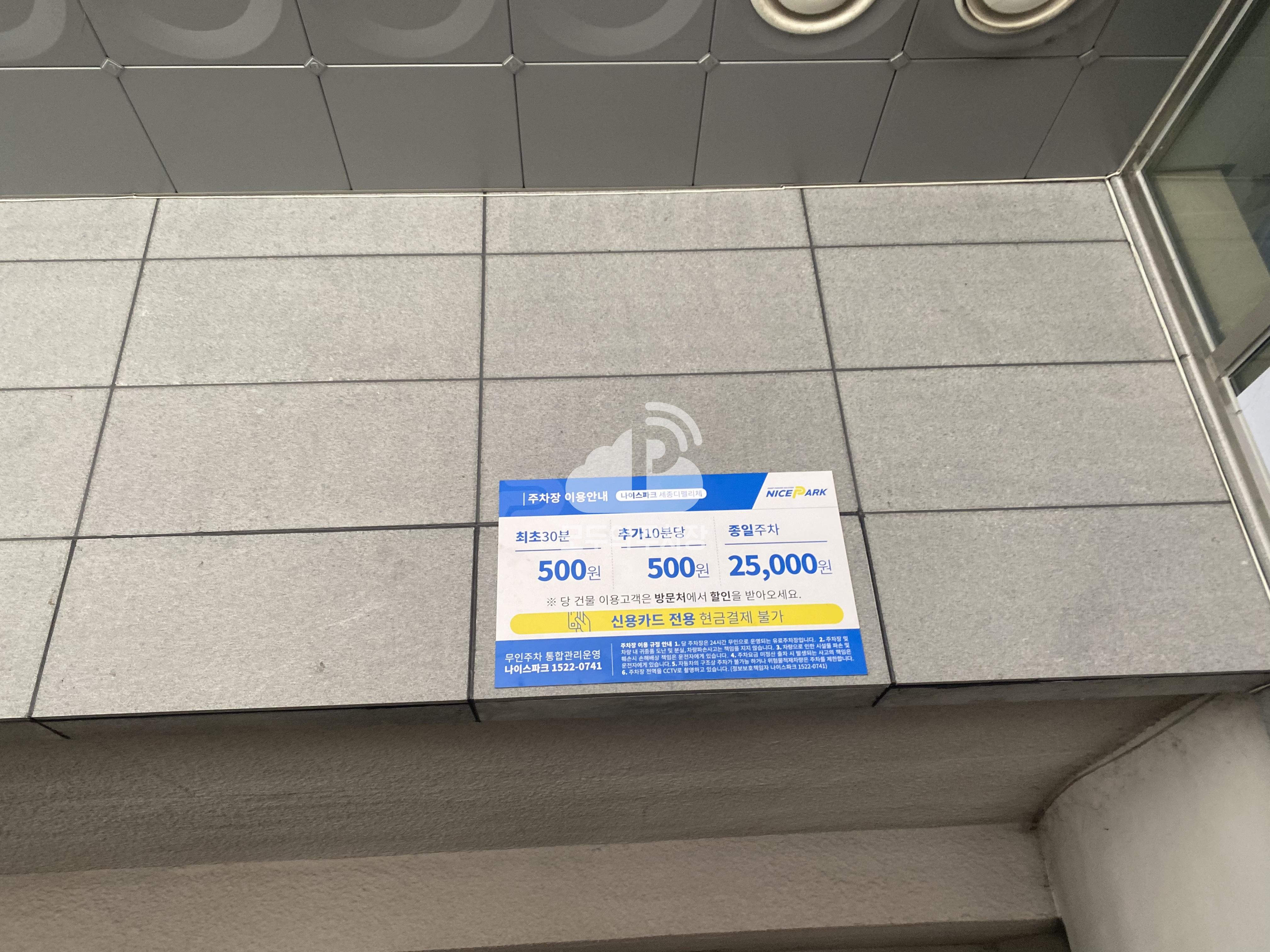 나이스파크 세종디펠리체 주차장 이미지 2
