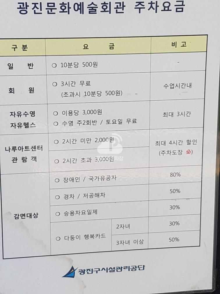 광진문화예술회관 및 구의회청사 주차장 이미지 3