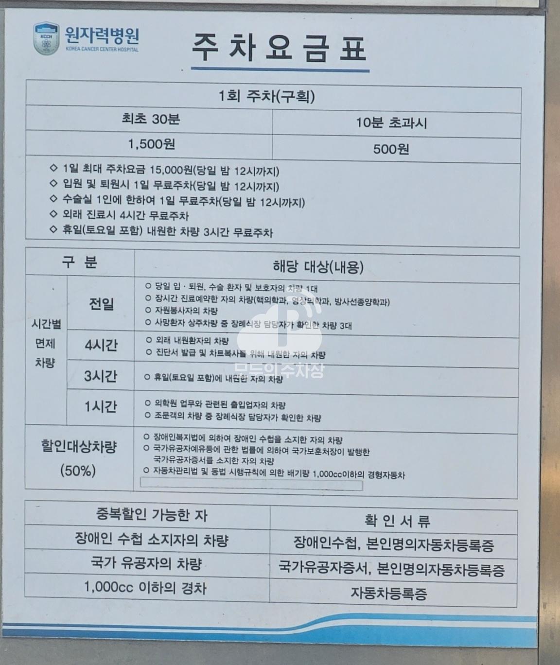 한국원자력병원 주차장 이미지 3
